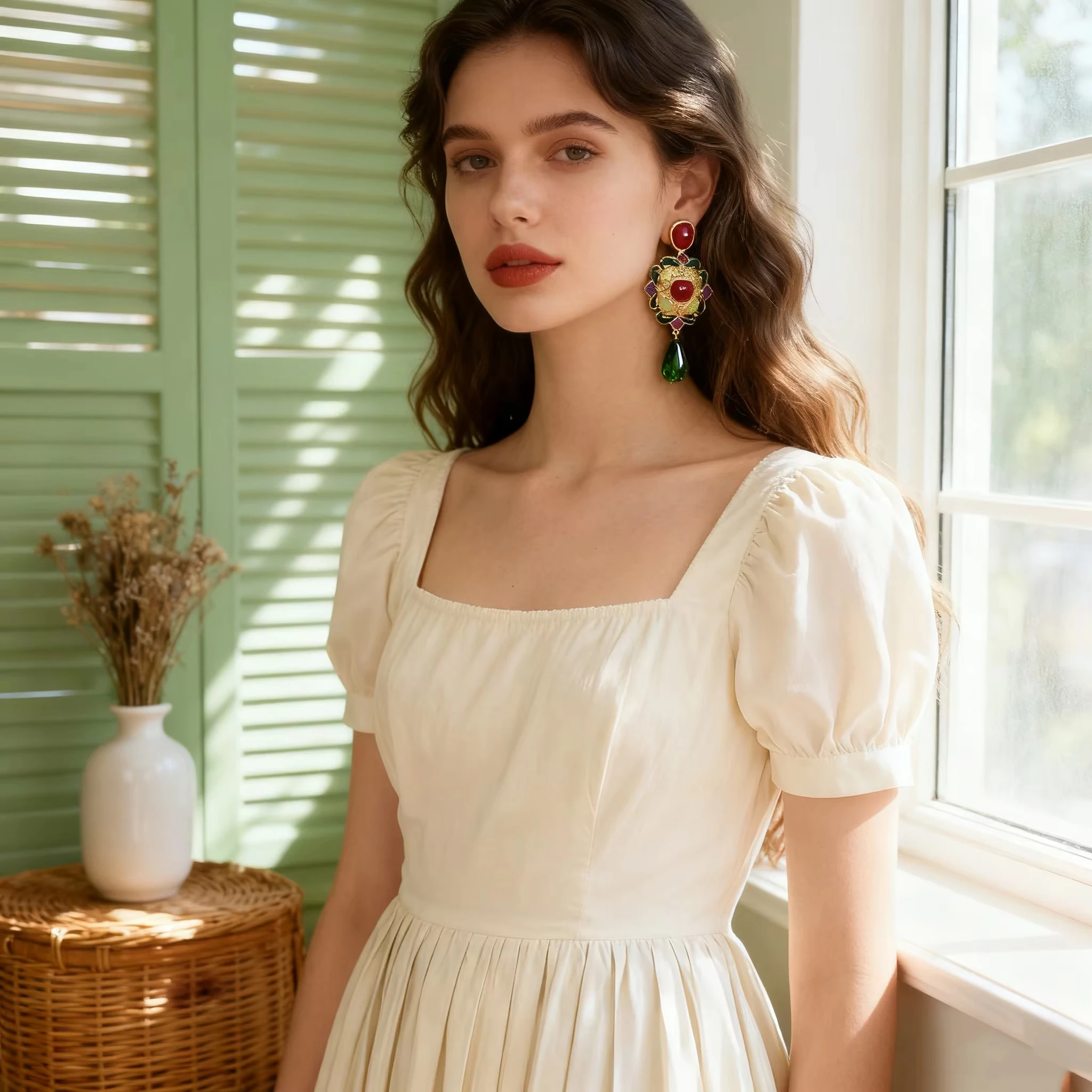 

Korean Style Women's Dangle Earrings Luxury Colorful Resin Glass Geometric Drop Earrings Casual Elegant Party Birthday Jewelry