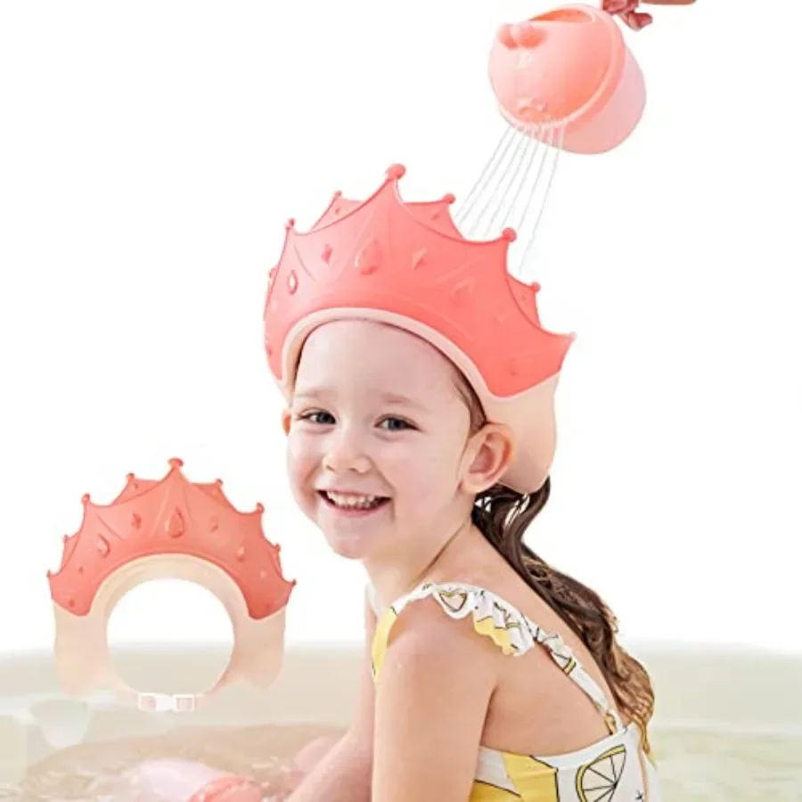Shower Cap,Baby Safe Shampoo Cap, Baby Adjustable Shampoo Protection, Shampoo Protection for,Washing Hair without Tears, for 0-