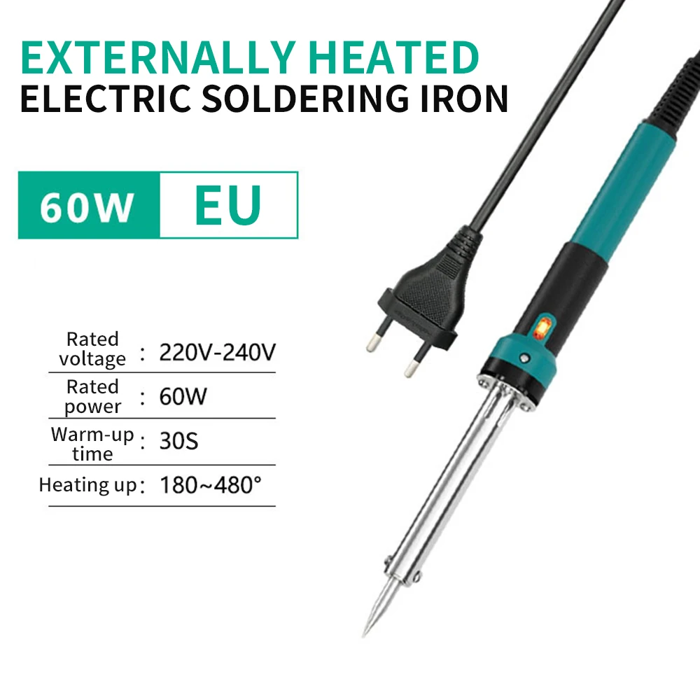 

60w Electric Soldering Iron External Heating Electric Luotie Household Mica Heating Core Student Experiment Diy Welding Tool