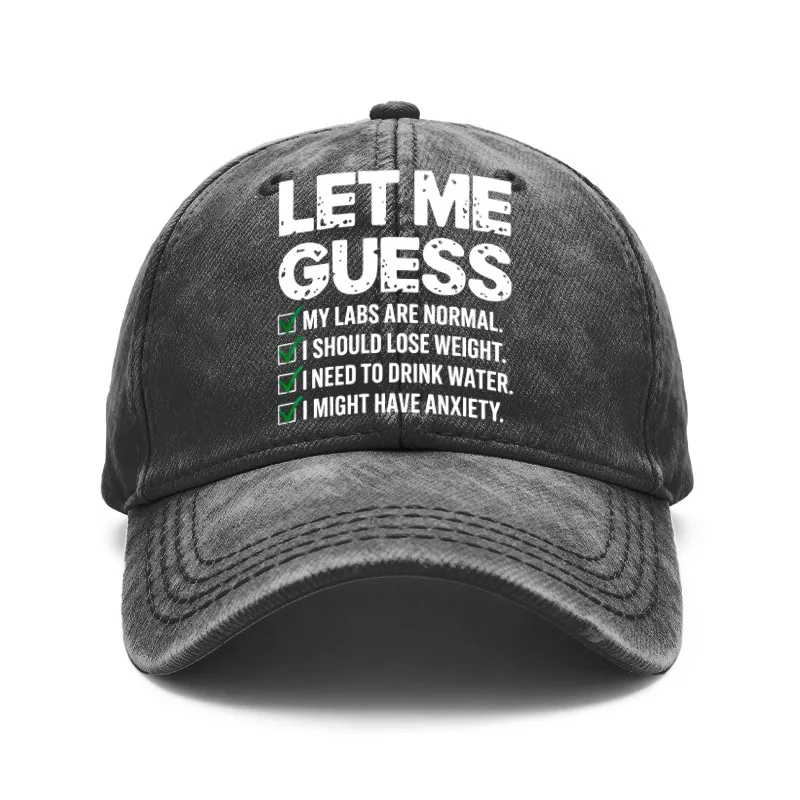 1 Vintage Washed Unisex Baseball Cap with a Humorous Slogan 