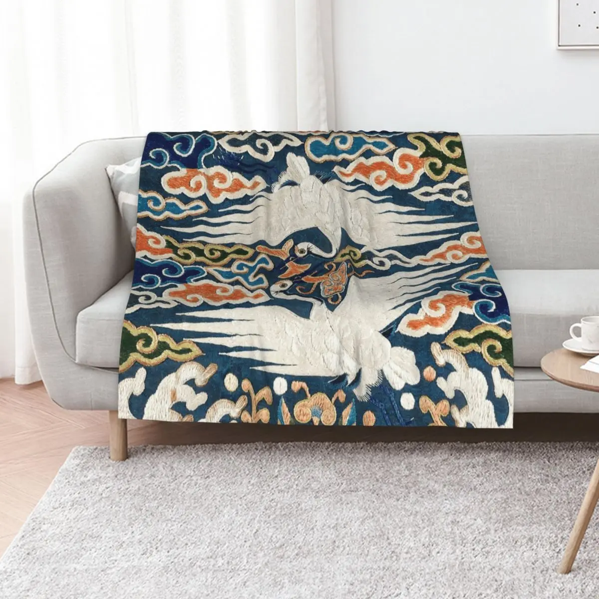 

Joseon Dynasty Korean Tapestry Asian Cranes Throw Blanket For Decorative Sofa Quilt Stuffeds Soft Plush Plaid Blankets