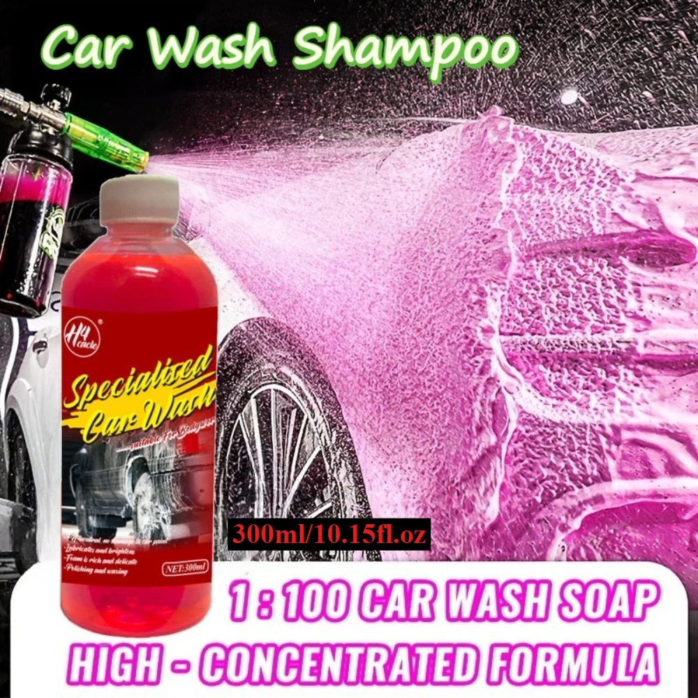 Líquido rosa para lavado de autos, limpieza extrema espumosa para automóviles, champú para automóviles, jabón espumoso para lavado de autos con cera para automóviles, camiones, moto Shampoo Automotivo