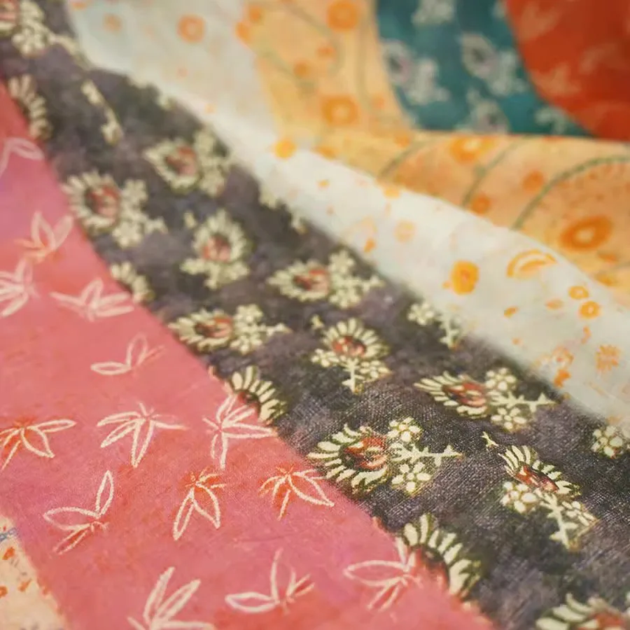 

1 ярд, высокое качество, новая натуральная ткань рами, красивый цветок, шитье, юбка, рубашка, сумка, ткань Cheongsam для одежды