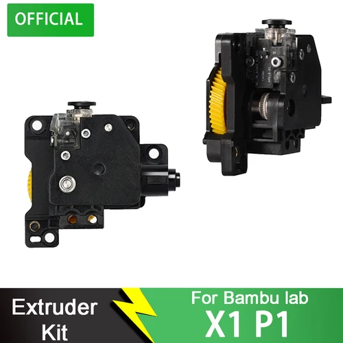 Extrusora Original Bambu lab X1/P1 para piezas de impresora 3D Bambu Lab, componente extrusor de doble engranaje, producto terminado serie X1 P1