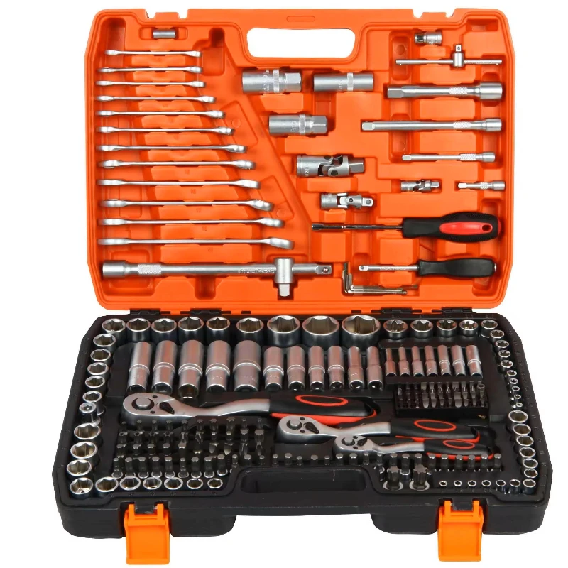 Automotive Mechanic Home Sockets Total Tools Auto Repair 1/2 Inch Torque Wrench 216-piece Combination Set