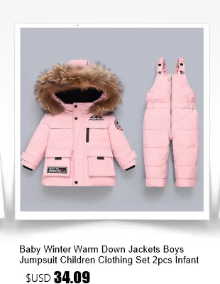 30 Winter-Babykleidung Verdickter Warmer Strampler Plus Fleece-Jumpsuit Schneeanzüge Mädchen Jungen Kapuzenjacken Skianzüge Kindermantel Oberbekleidung – Detail 2