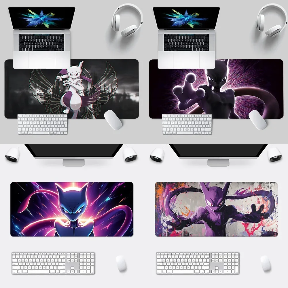 

Cute baby-Mewtwos Mousepad HD Printing Computer Gamers Locking Edge Non-slip Mouse Pad XXL90x40cm Keyboard PC Desk Pad