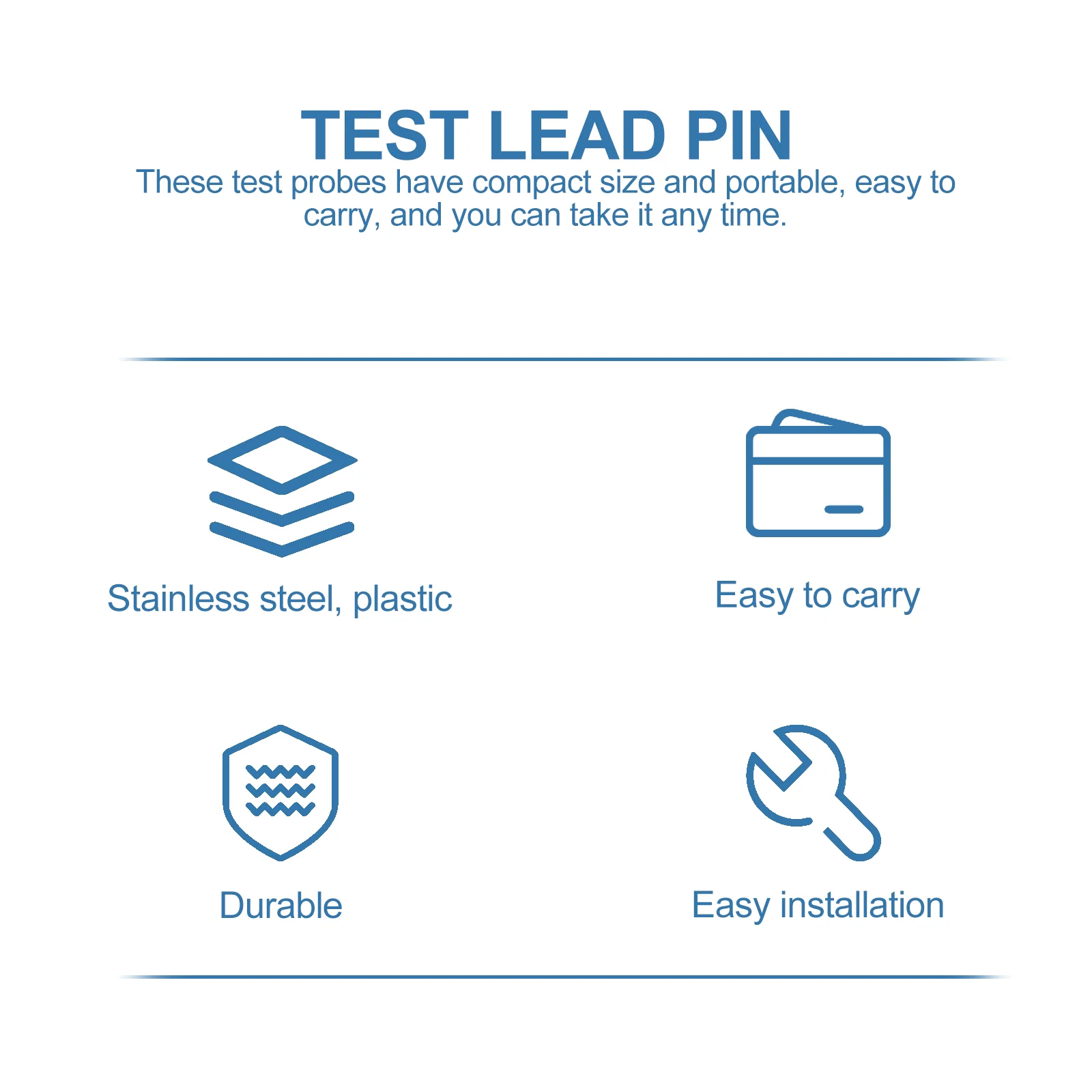 6 Pcs Small Diffuser Test Probe Succulent Back Kit for Multimeter Operate Stainless Steel Machine