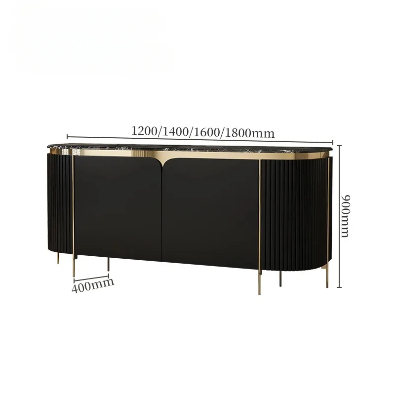 Black Luxury Living Room Cabinets Morden Fashion Storage Showcase Cabinets Organizers Corner Szafki Do Salonu Furniture Home