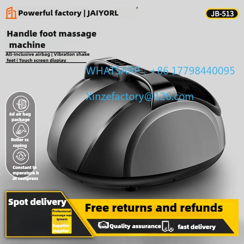 

Customizable Foot Massager Electric Machine Auto timing Airbag Wrapped Heating Kneading Pedicure Instrument With Handle and Remo