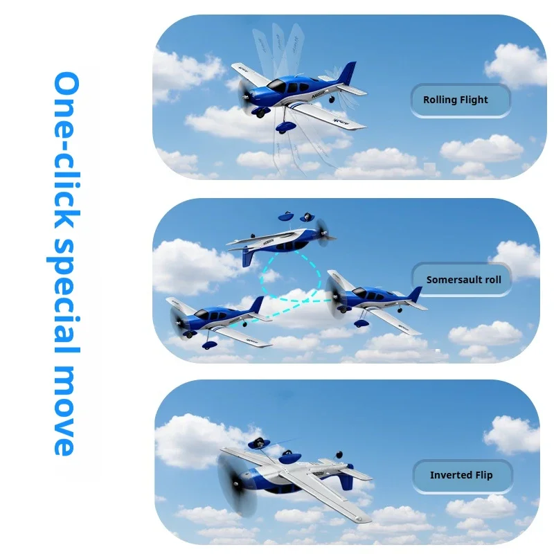 QIDI580 SR22 طائرة مزودة بجهاز للتحكم عن بُعد 2.4G 520 مللي متر جناحيها مع محرك بدون فرشاة وتوازن تلقائي طائرة حيلة RC ألعاب طائرات رغوية EPP #5