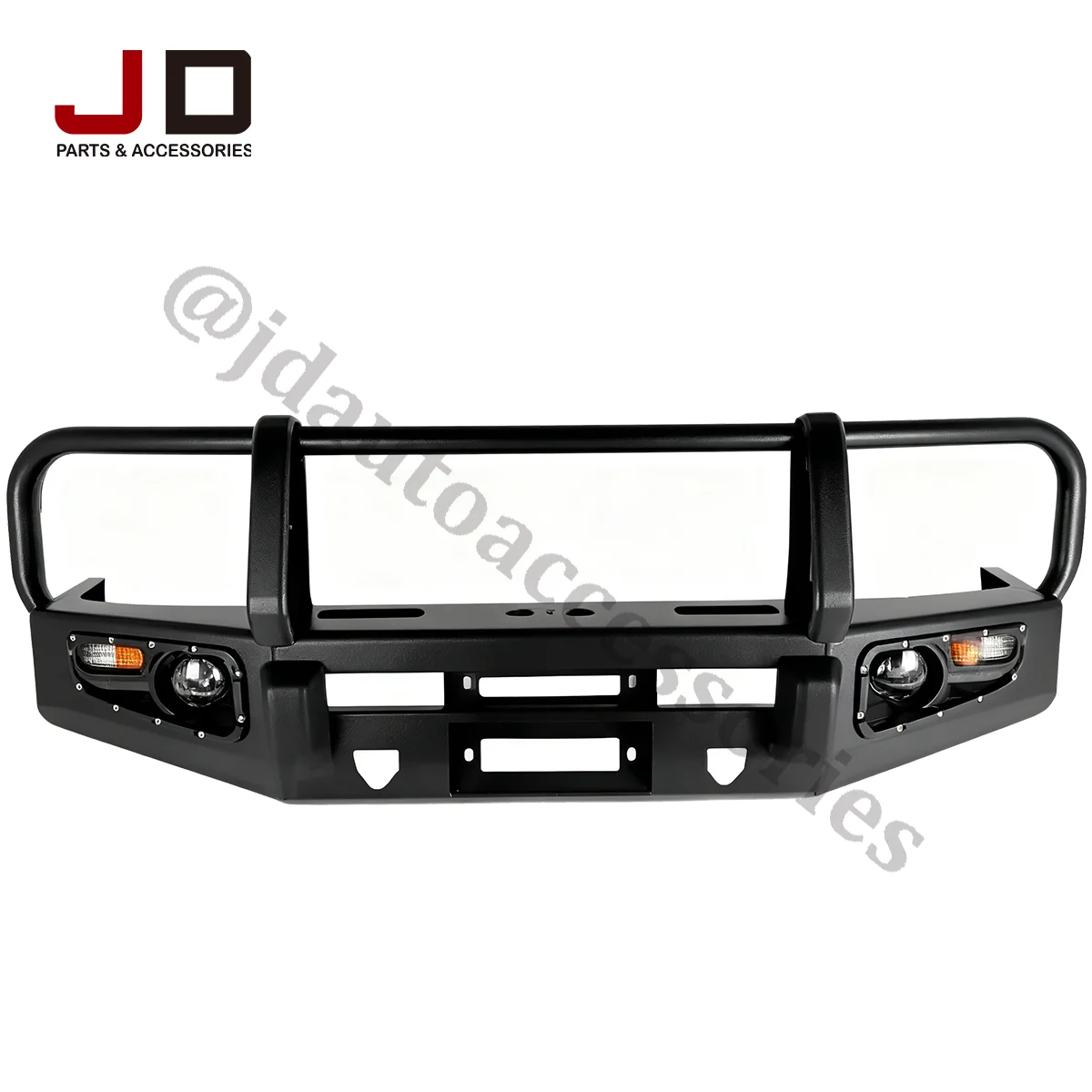 JD AUTO New Steel Front Bull Bar Bumper for 70 Series LC75/LC76/LC79/FJ79/Hzj79 for 2022 Model Screw-On