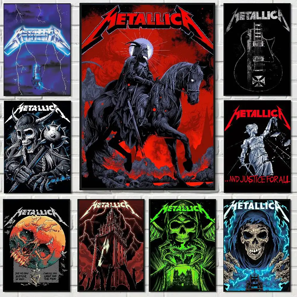 Rock Band Metallica Aesthetic Poster Room Home Decoration Paintings Hanging Classic Birthday Gifts
