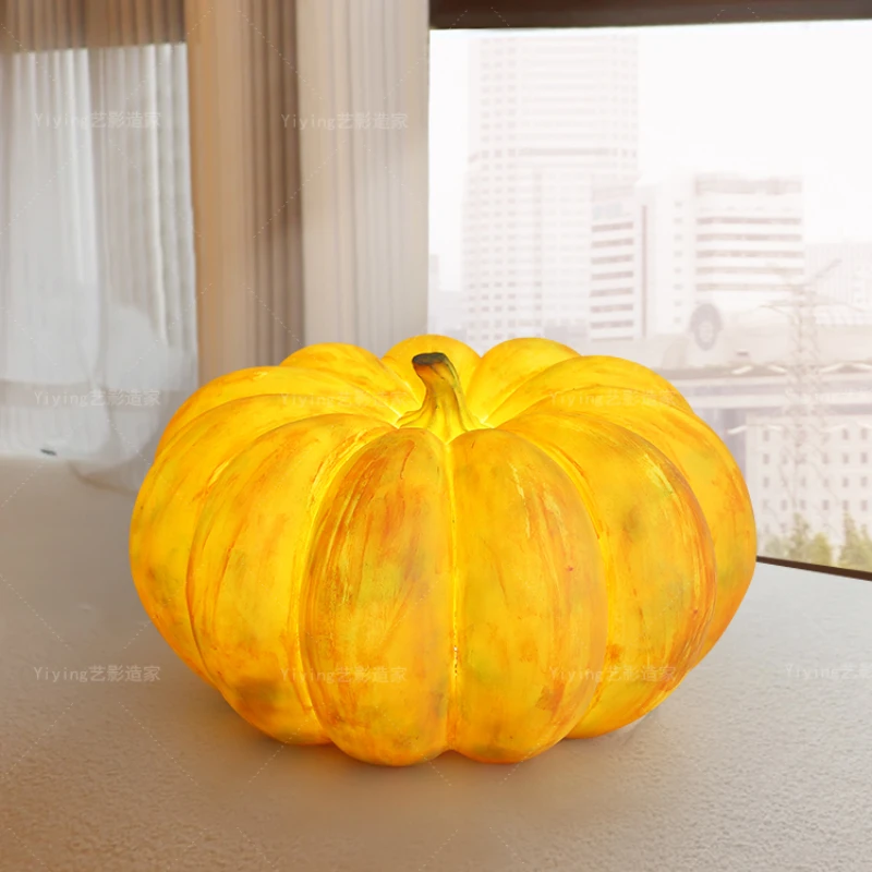 

Middle Ancient Pumpkin Table Lamp Bedside Small Night Lamp Portable Charging Outdoor Halloween Atmosphere Camping Lantern