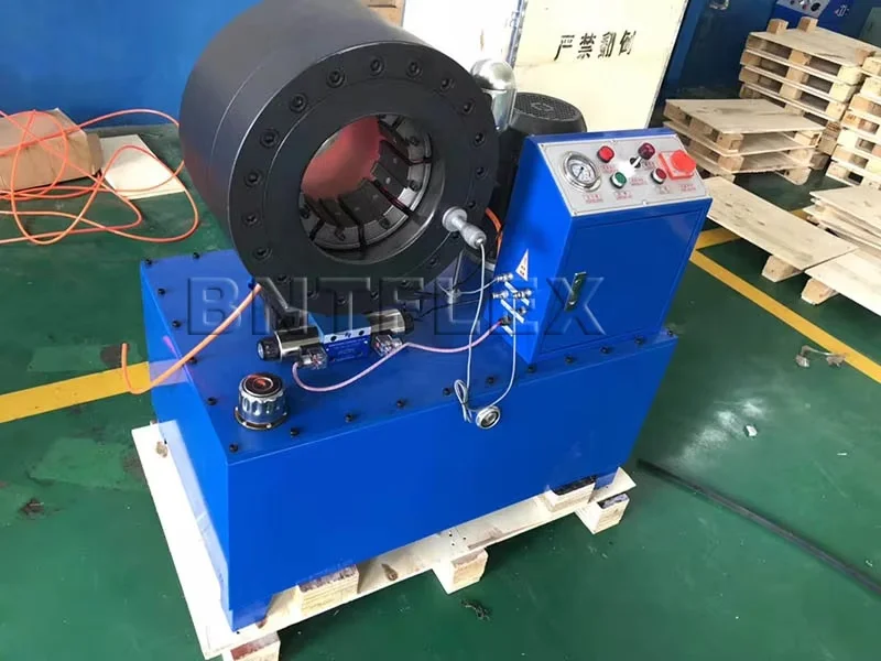 رائجة البيع 1/4 "حتى 4" ماكينة تجعيد الخراطيم الهيدروليكية/آلات صنع الأنابيب المطاطية/آلة الضغط على الخرطوم المكشكش
