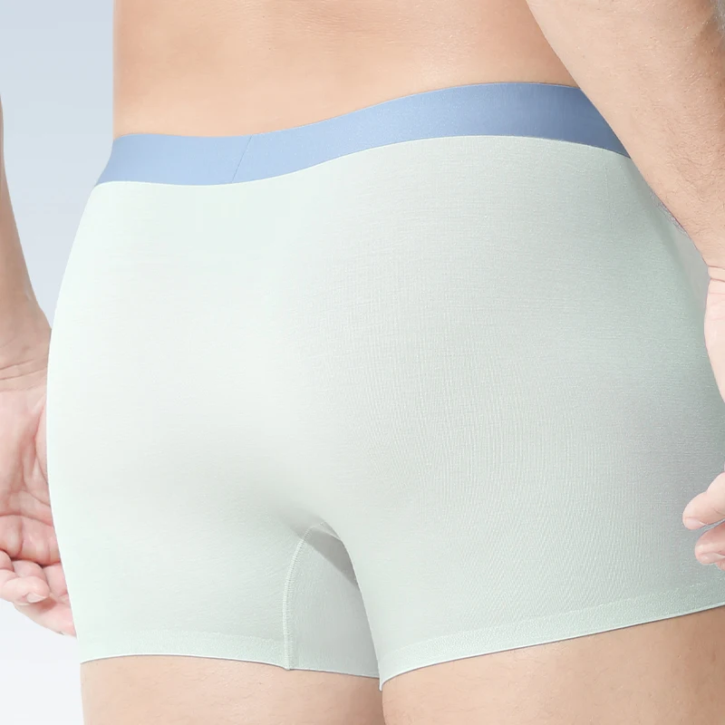 1 قطعة ملابس داخلية للرجال مضادة للبكتيريا الأولاد الملاكم السراويل الرجال رقيقة الرياضة الملاكمين الرجال السراويل #2