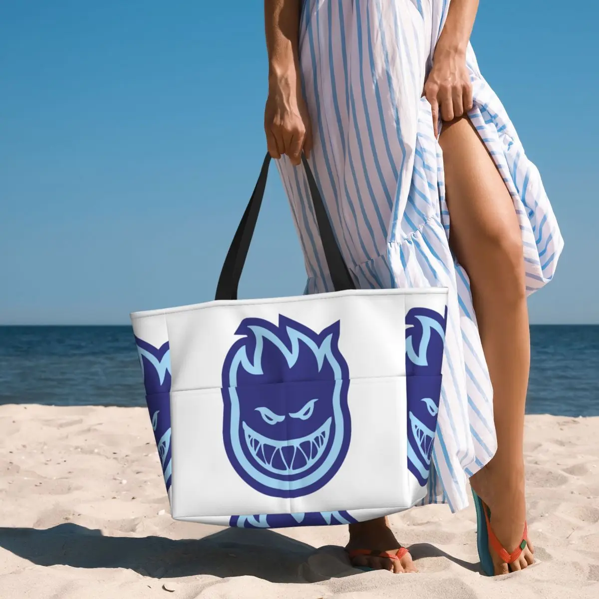 

Spitfire Skate Beach Tote Bag Sport Gym Yoga Duffle Large Tote Bag Women Travel Bag Fitness bag
