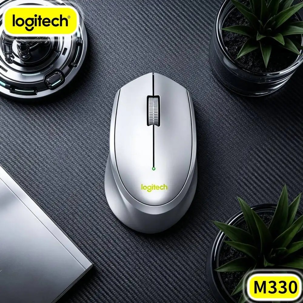 Preserve Quiet Study Room Space Logitech M330 Silent Wireless Mouse Mute Click Performance For Library Night Home Work Area