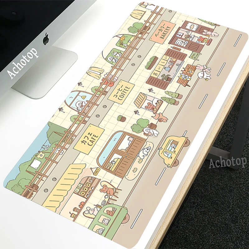 Design Mouse Pad Kawaii Table Mats Computer Gaming Cute Mousepad Company Big Desk Mats 100x50cm Large Gamer Mousepads Mouse Mat