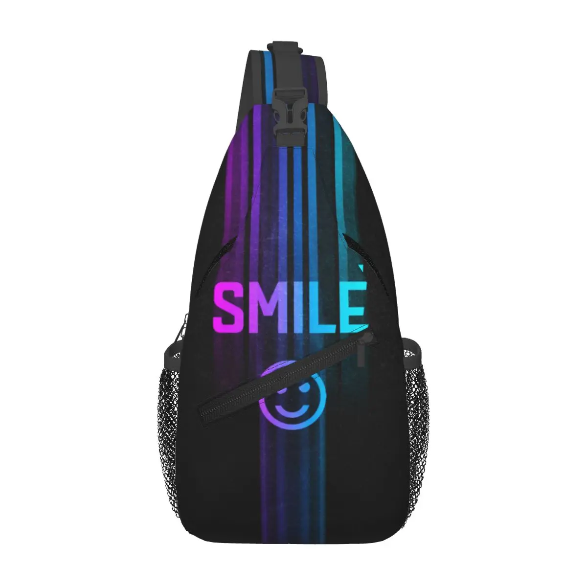 S-smile Face Sling Peito Sacos Crossbody Ombro Mochila Esportes ao ar livre Daypacks Moda Bolsa