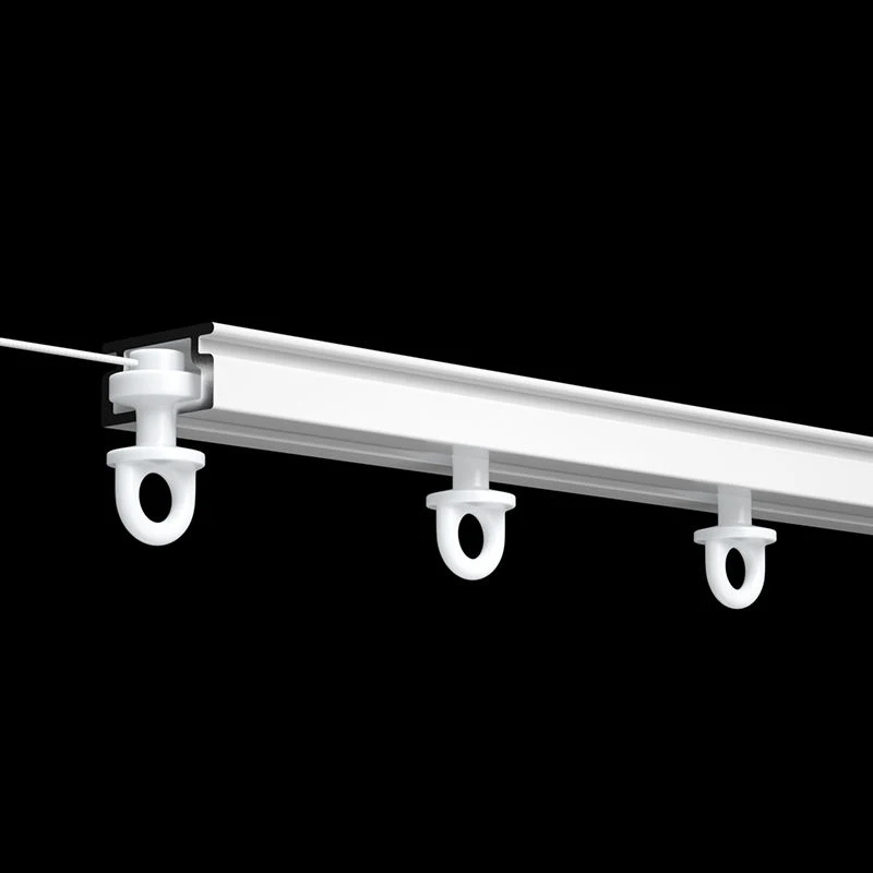 White S Fold Curtains Runner Wave Ripple Fold Curtain Track Runner Plastic Drape Slider Runner Wave Curtain Accessories