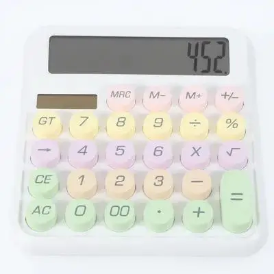 

Mechanical Calculator Small Portable Adorable Lightweight Office Calculator Big Screen Desktop Tool Calculators Desktop