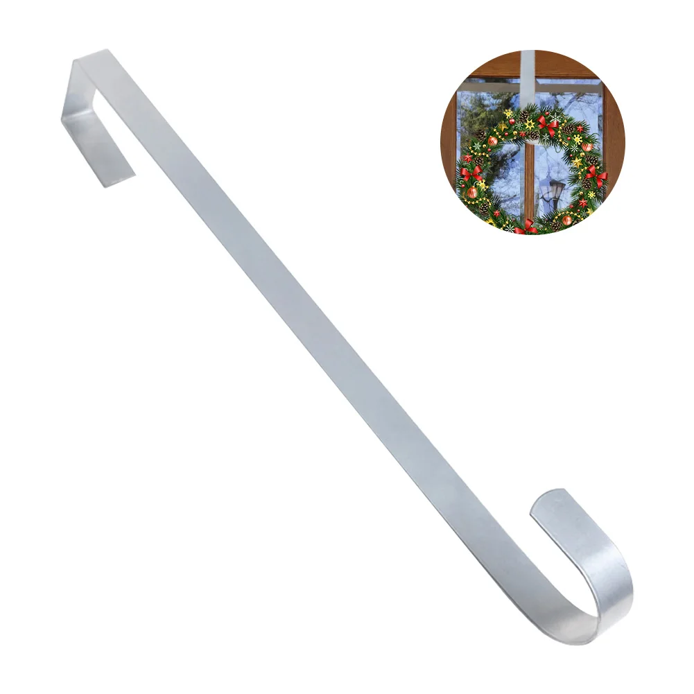 

Держатель для дверного венка 28/38 см, железный, на дверь, прочный, для рождественского декора, тонкий крючок для венка, для новогодней вечеринки, украшение на дверь