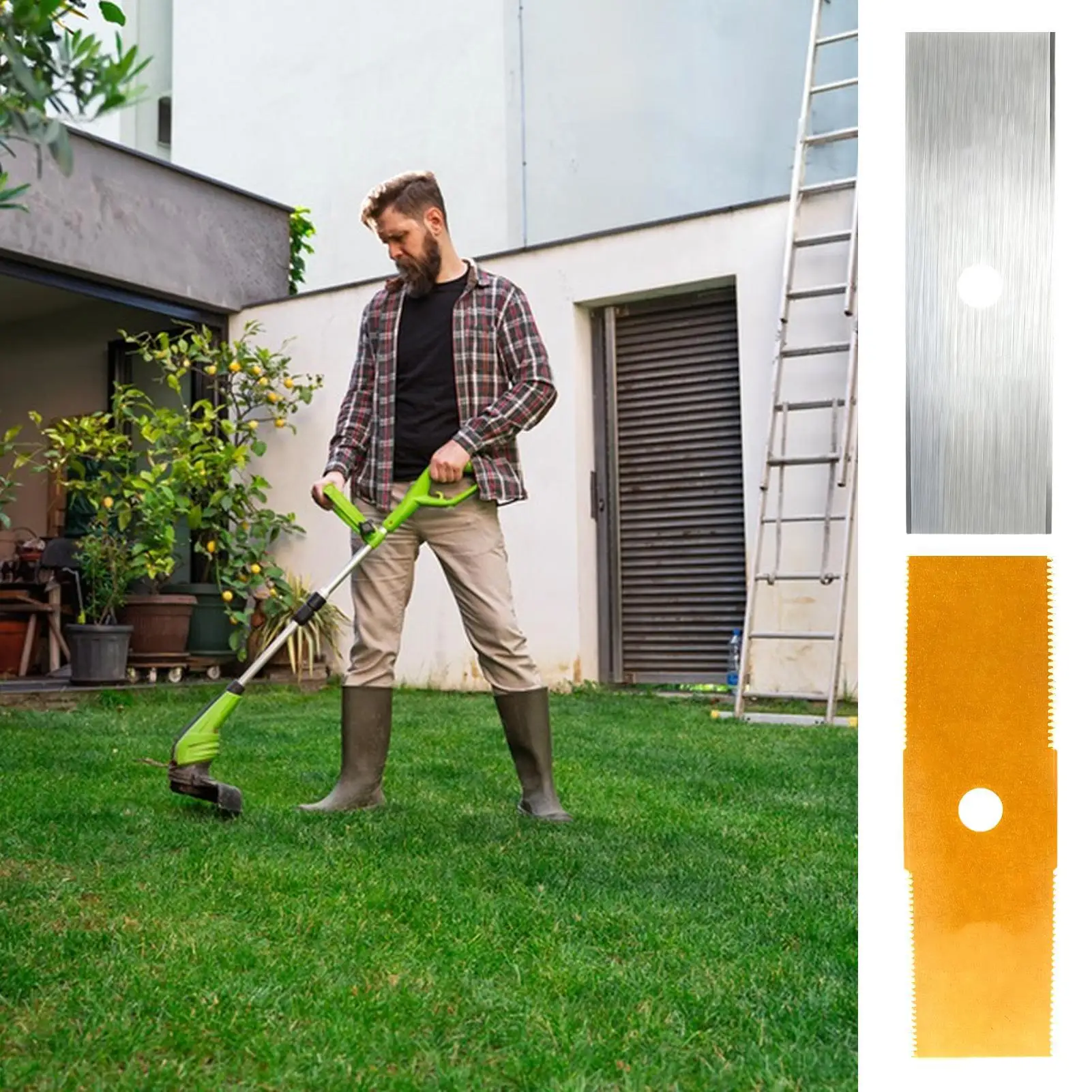 Brush Cutter Cutting Attachment For Weedeater Trimmer Replacement Cutter For Lawn Garden Grass Patio Landscape Farm Ranch