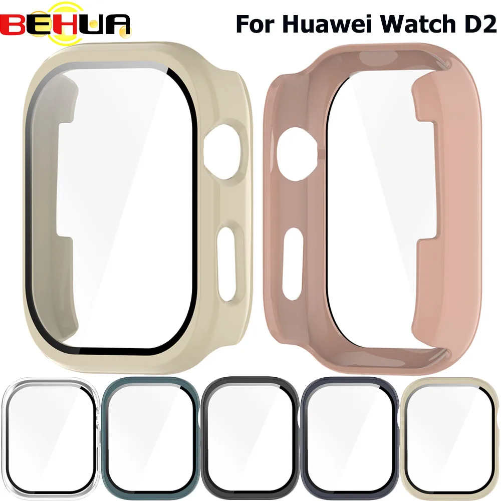

Чехол BEHUA для Huawei Watch D/D2, защитный чехол для ПК, защитные чехлы для экрана с пленкой, рамка из закаленного стекла, аксессуары