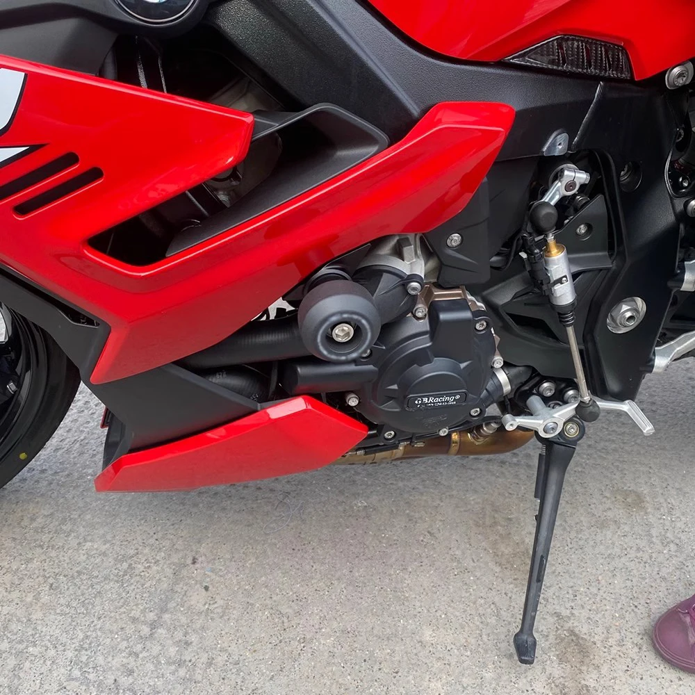 NEW For BMW S1000R 2021 2022 Motorcycle Frame Sliders Pad Protector Guard Anti-Fall Glue Falling Protection Pads Set 2023 2024