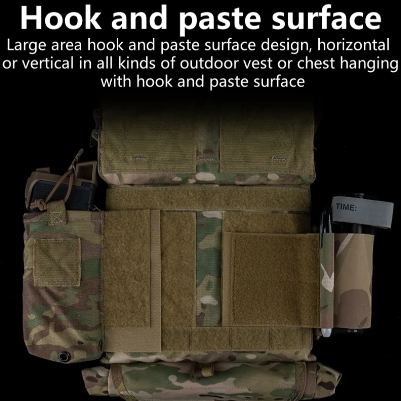 Outdoor TQ tourniquet Holder For Camping Vest Plate Carrier Side Wing Magic Fastener Elastic Tourniquet Pouch Vest Accessories