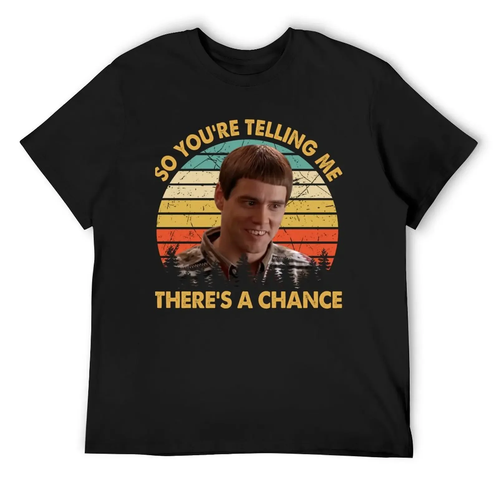 You're Telling Me There's A Chance T-Shirt vintage clothes sports fans boys animal print oversized graphic tee mens fashion