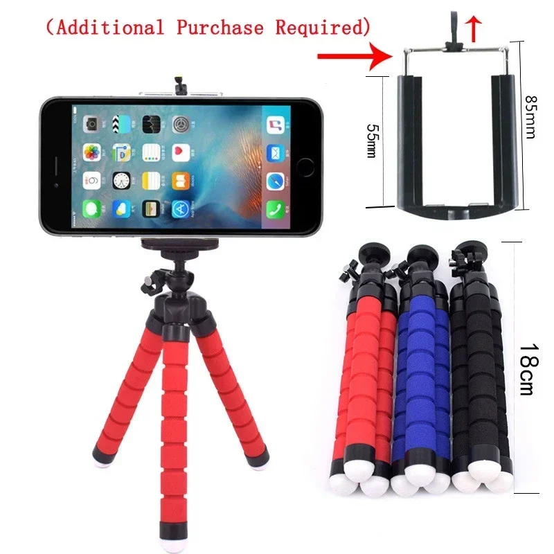 YP 12 11 10 9 8 7 Black MAX Flexible Mini Octopus Tripod Accessories Gopro Hero Tripod,Easy To Use