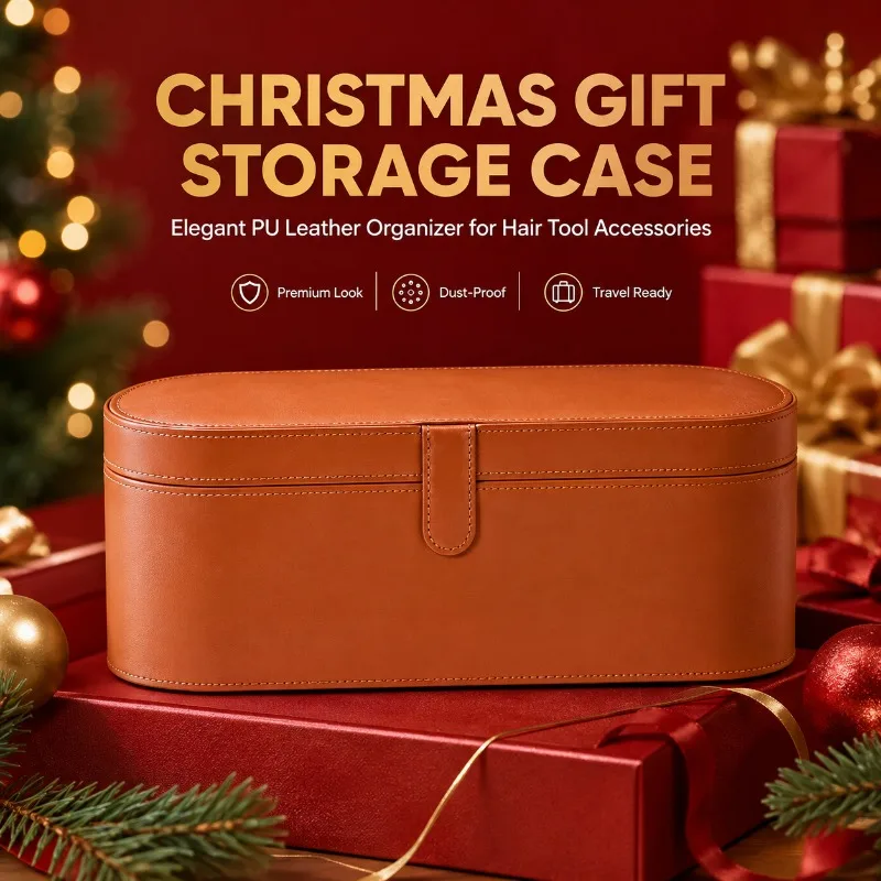 Christmas Gift Hair Styling Tool Storage Box Snap‑Closure Dust‑Proof Desktop Organizer For Home Bedroom Vanity Dressing Table
