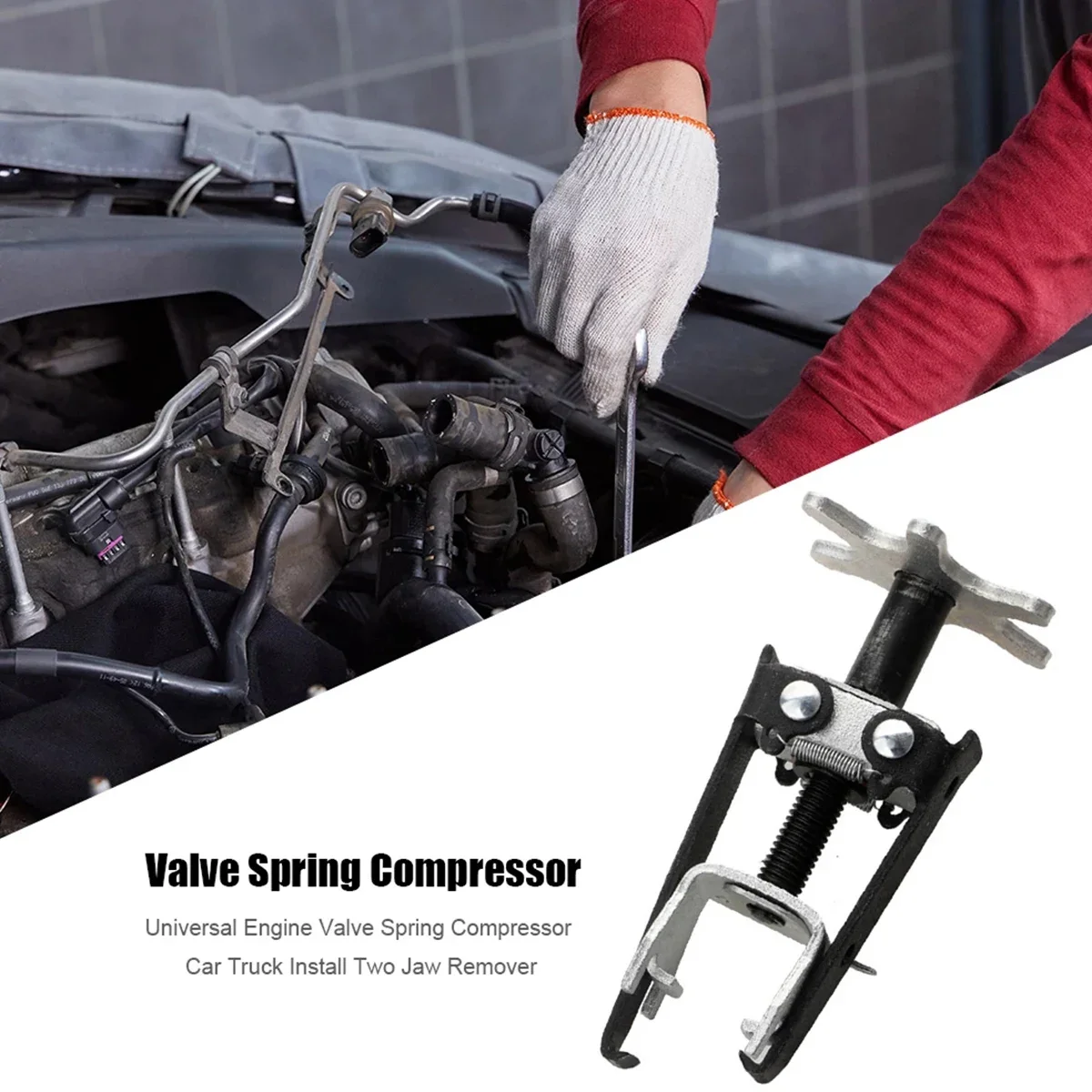 New Valve Spring Compressor Professional Remove Valve Spring Keeper Tool Auto Engine Overhead Valve Removal Tool Expander Plier