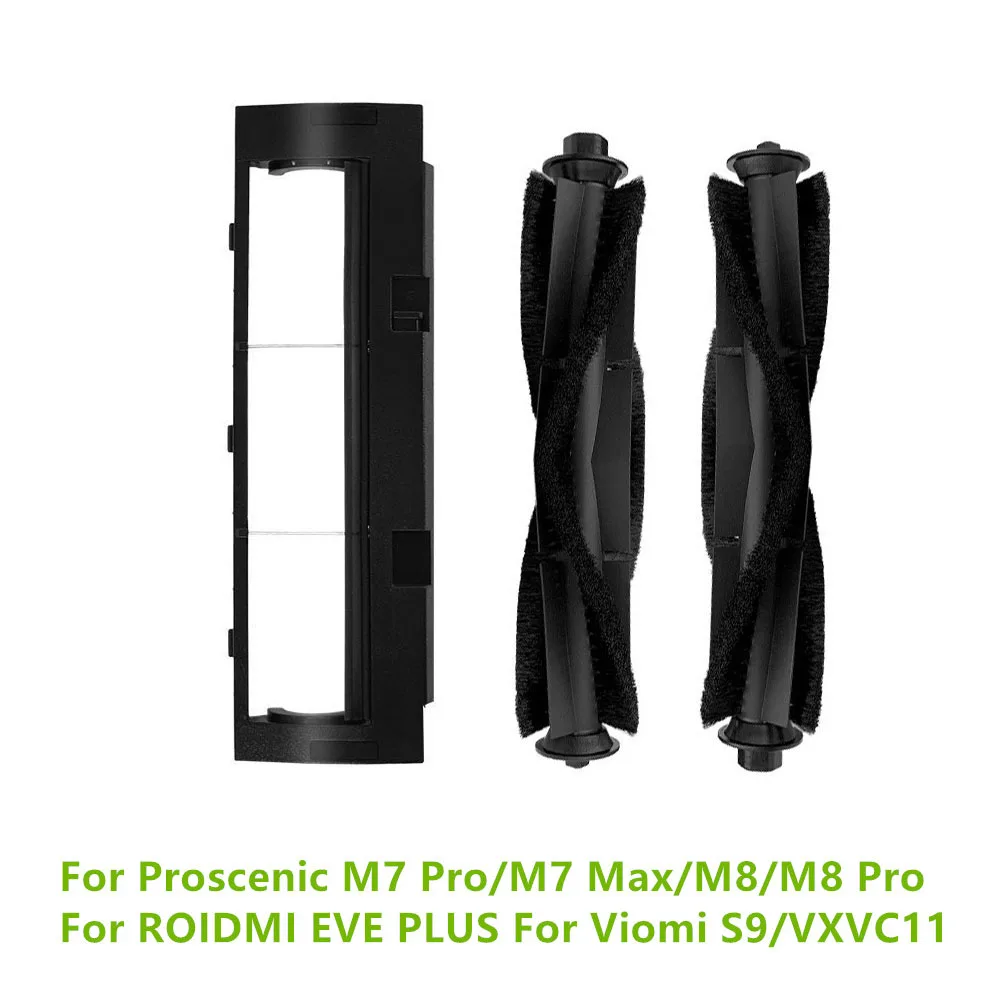 Main Brush Cover For ROIDMI EVE PLUS Roller Brushes For Proscenic M7 Pro/M7 Max/M8/M8 Pro For Viomi S9/VXVC11 Vacuum Cleaner