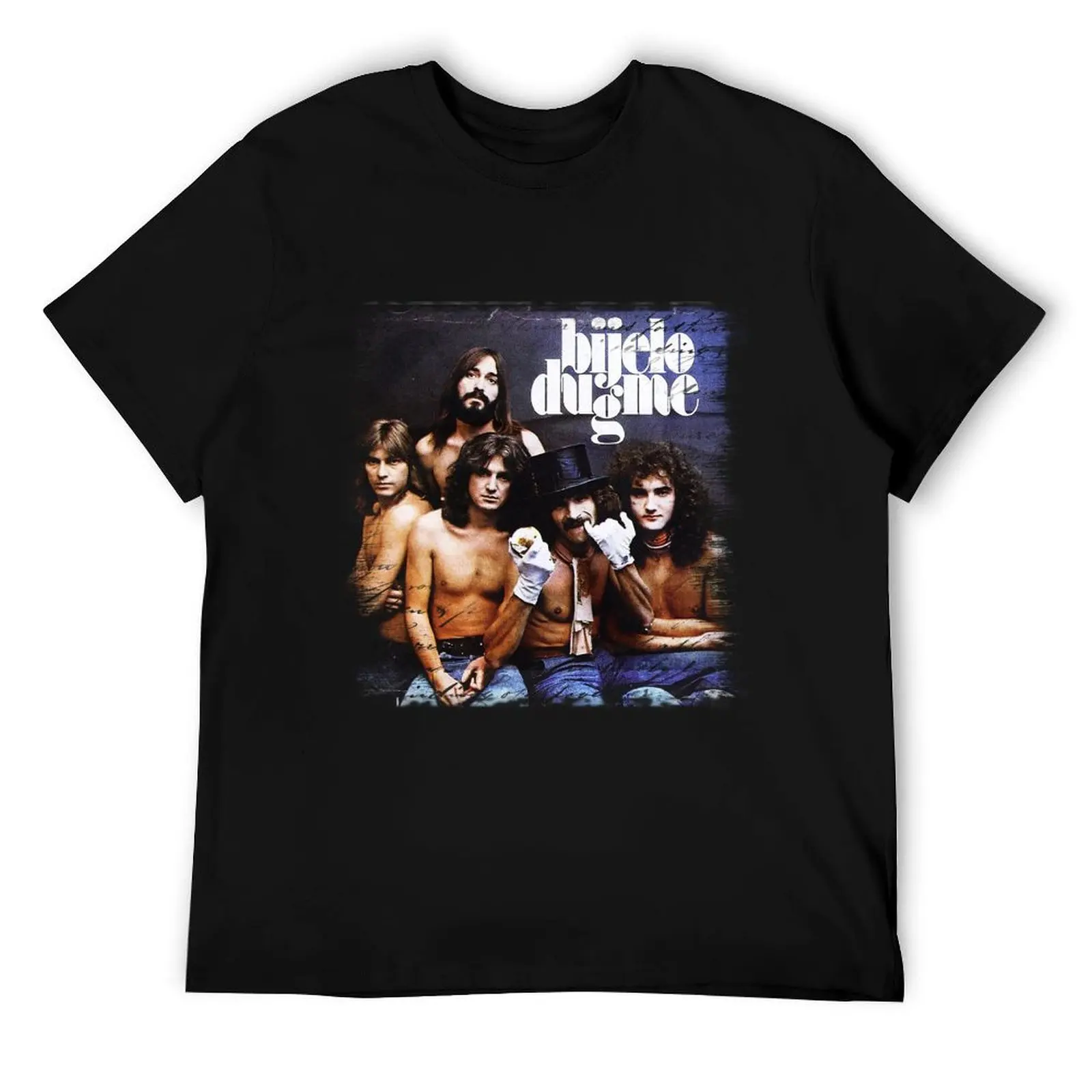 

Bijelo dugme music bosna hrvatska srbija exyu LP omot T-Shirt funny t shirts cotton t shirts cotton 100% T-Shirt