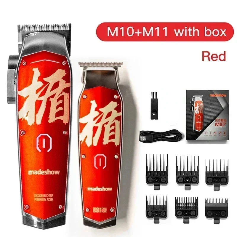 Madeshow M10+ M11 Hair Clippers for men,cordless Hair Clipper,Professional barber clipper,Haircut Machine For Barbers