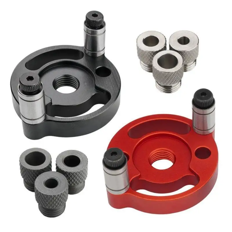 

Self Center Dowel Jig Handheld Drill Guide For Straight Holes Wood Panel Hole Puncher Locator Tool