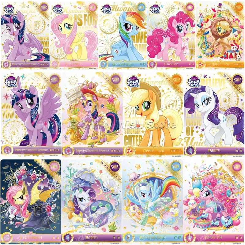 Original KAYOU My Little Pony Card SGR Series Anime Characters Cute Collection Card Flash Cards Children's Toys Birthday Gifts