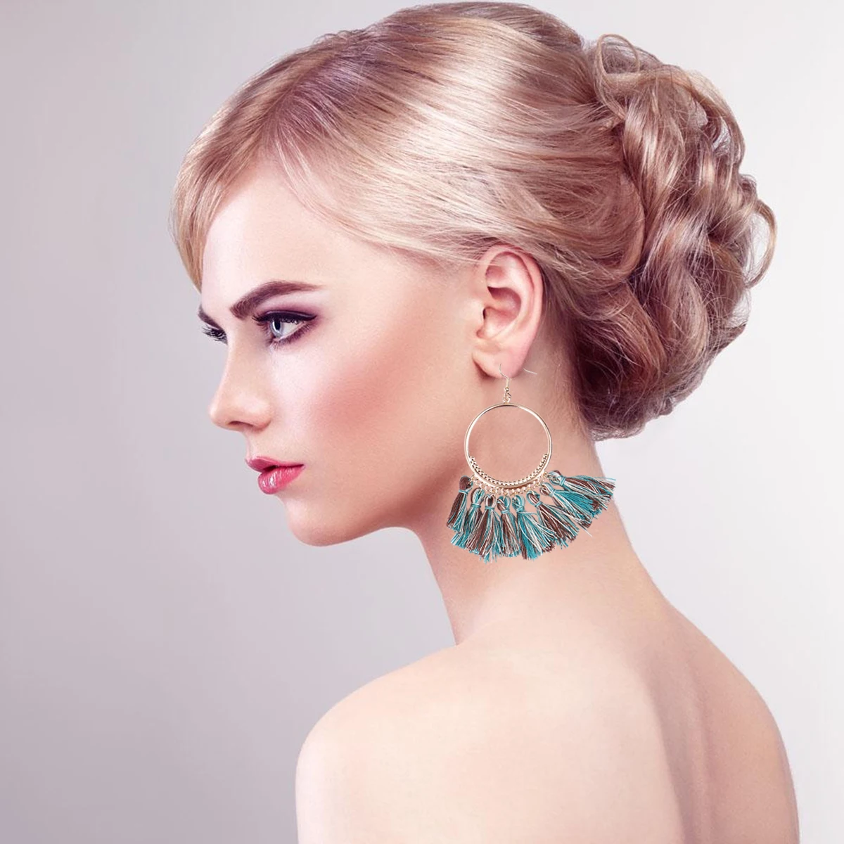 

5 Pcs Bohemian Tassel Earrings Large Women Goth Accessories Premium Material Lasting Daily Wear Creative Design Party