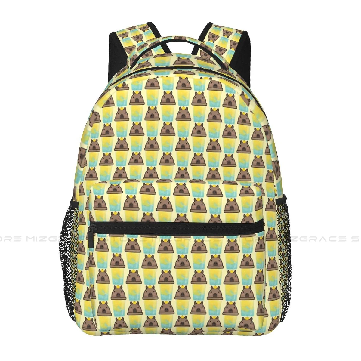 

Capybara Yuzu Lemonade Backpack for Girls Boys Capybara Guinea Pig Travel Rucksack Daypack for Teenage School Laptop