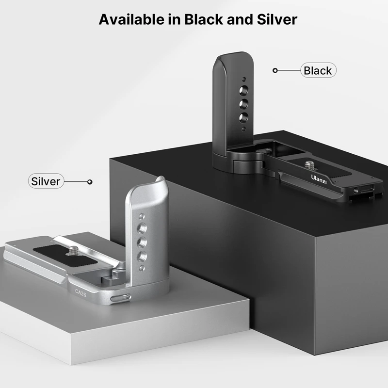 Imagem -06 - Ulanzi-metal Quick Release l Bracket Plate Hand Grip para Sony Zv-e1 Dji Estabilizador Parafuso Arca Swiss Sliver Preto Ca26 8