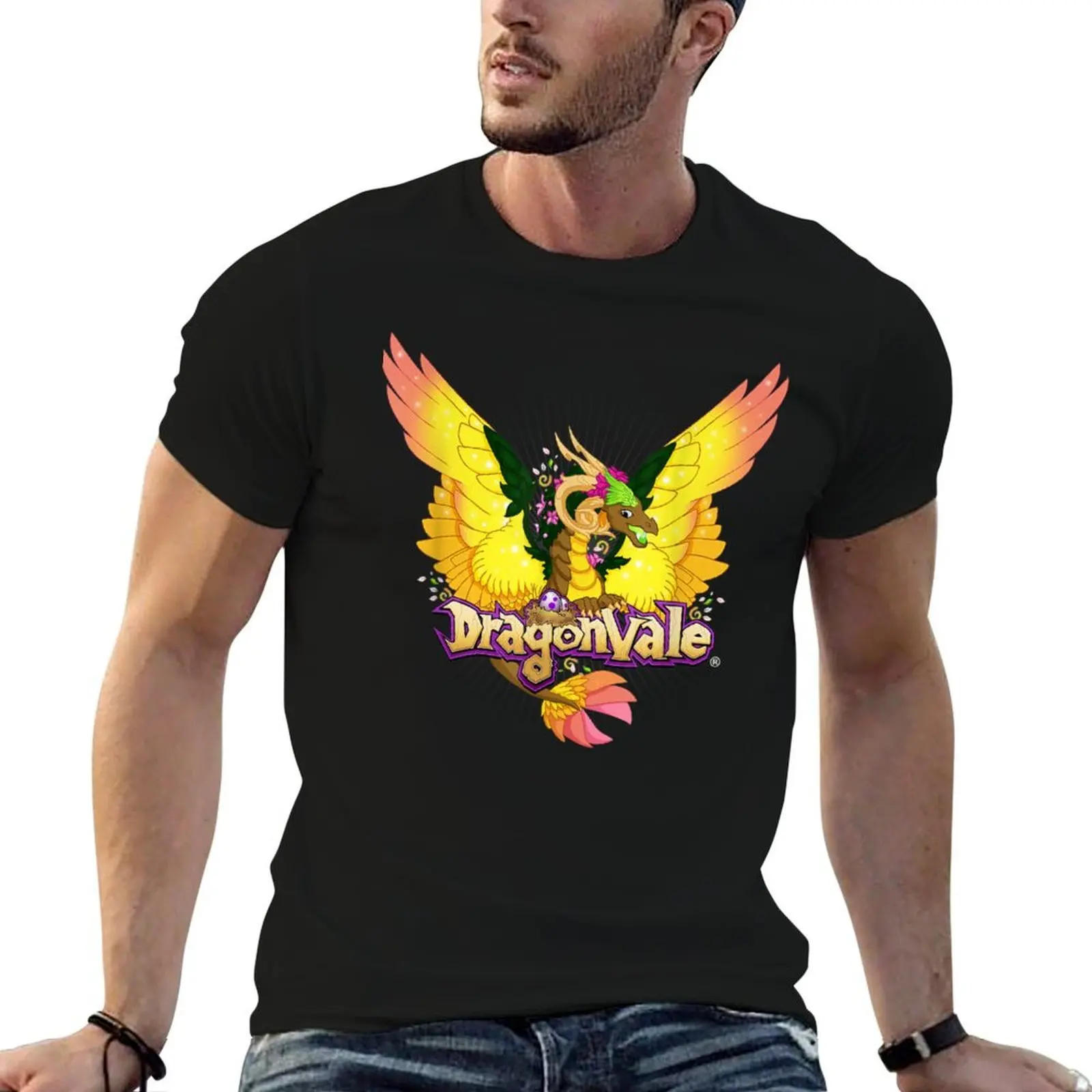 DragonVale Gaia the Legendary Nest Dragon T-Shirt Sporty Breathable Short Sleeve T-Shirt