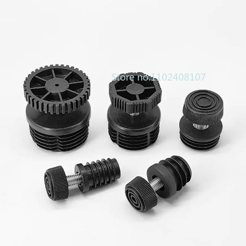 Round/Square PP Plastic Adjustable Foot Mat Height Screw Foot Levelling Pad Nut