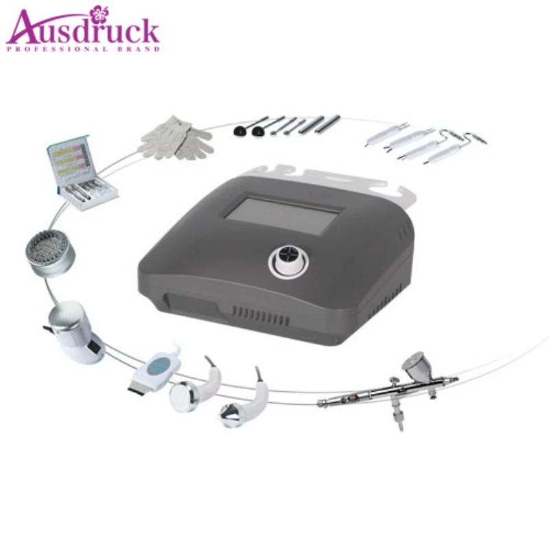 Transform Your Skin with 7-in-1 Rejuvenation System Microcurrent Gloves Oxygen Gun Hot & Cold Hammer Diamond Dermabrasion