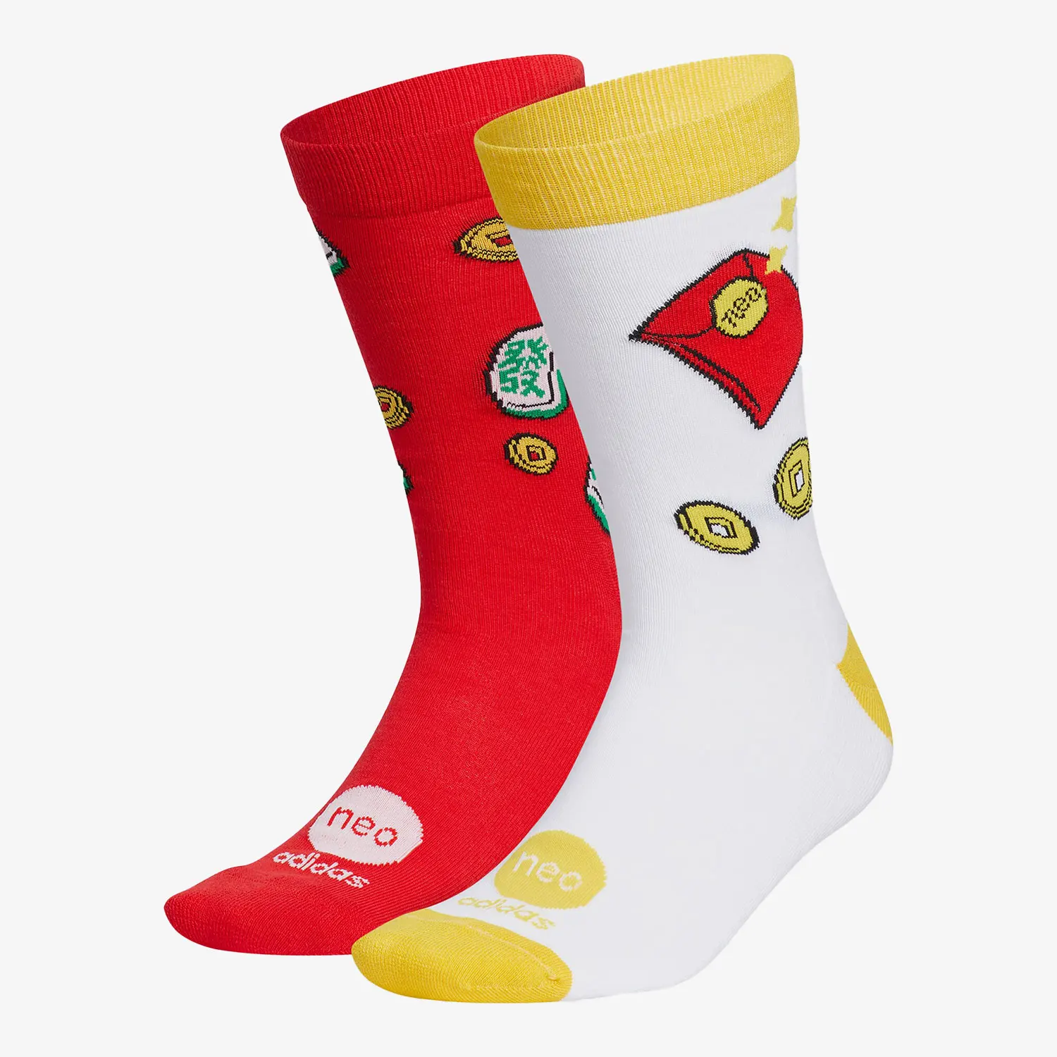 

Adidas Оригинальные зимние повседневные носки унисекс NEO Mid-Crew, комплект из 2 предметов IL1901
