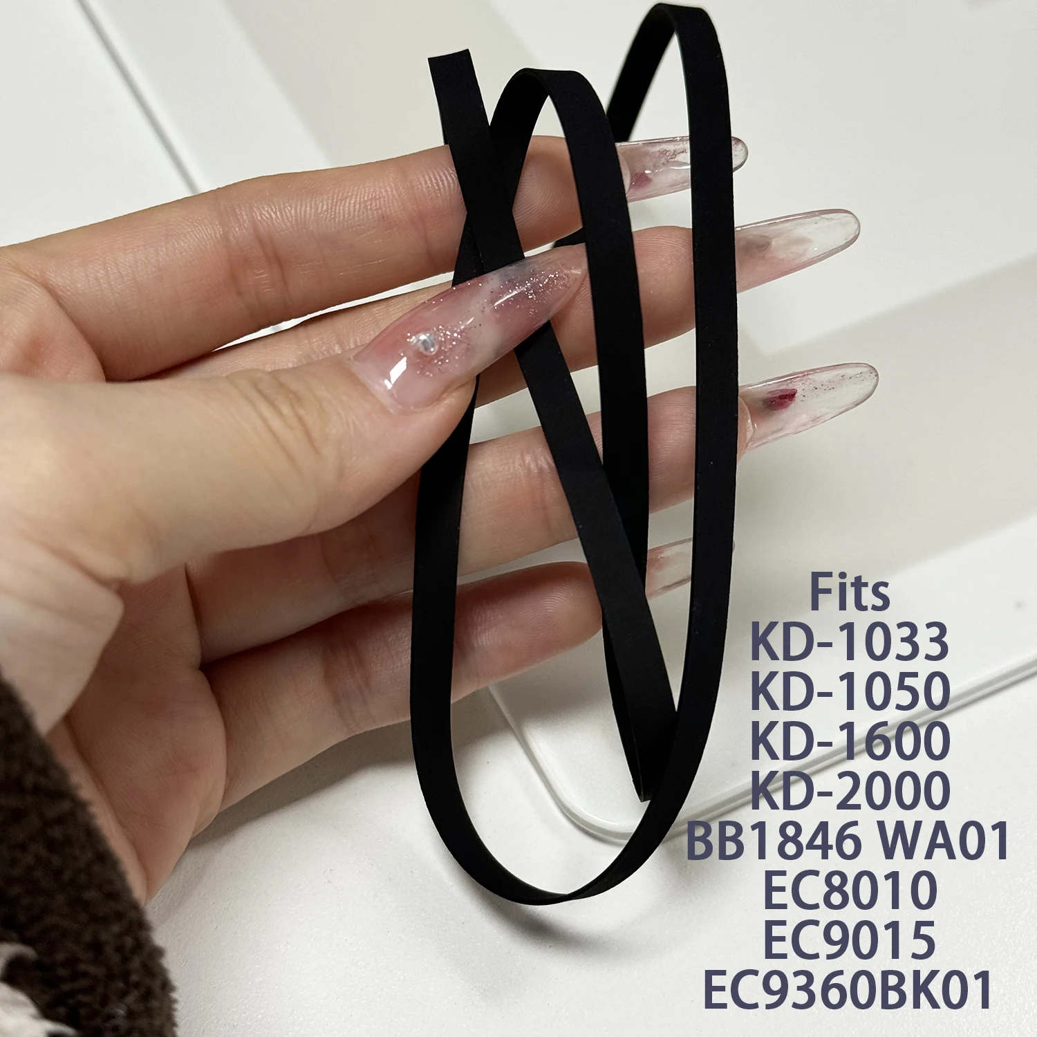 Flat Drive Belt Fits KENWOOD KD-1033 KD-1050 KD-1600 KD-2000 MAGNAVOX BB1846 WA01 EC 8010 9015 9360 BK01 Turntable Platter Belt