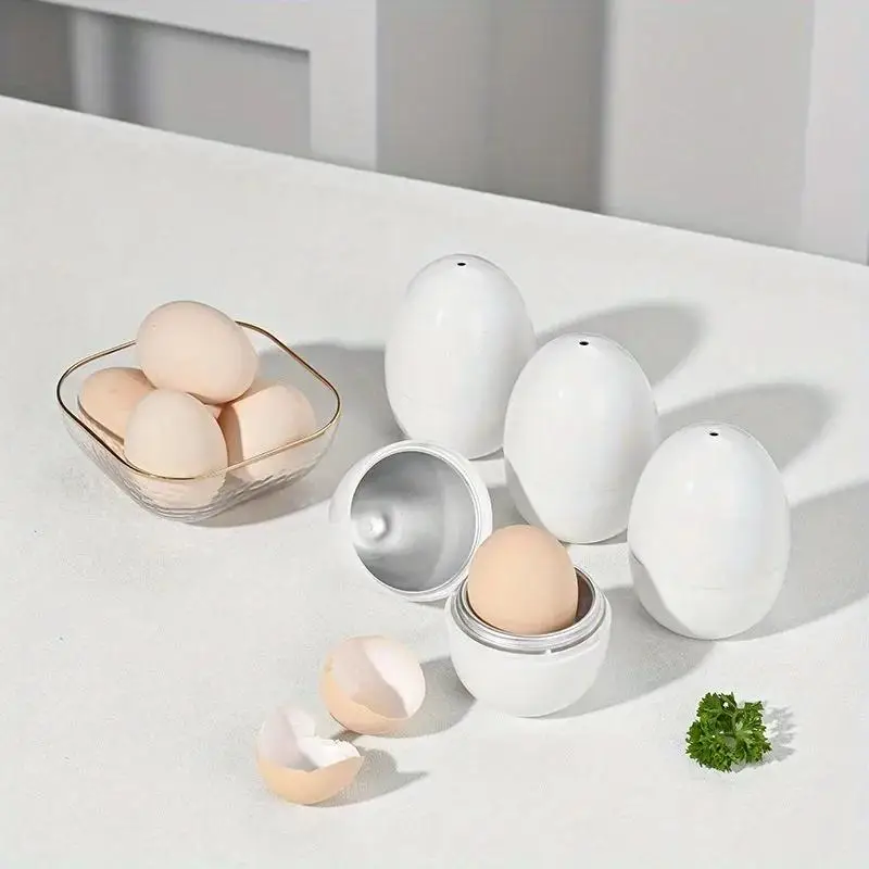 Microwave Eggs Steamer Boiler Cooker 1/4 Eggs Capacity Easy Quick 5 Minutes Hard Or Soft Boiled Kitchen Cooking Tools