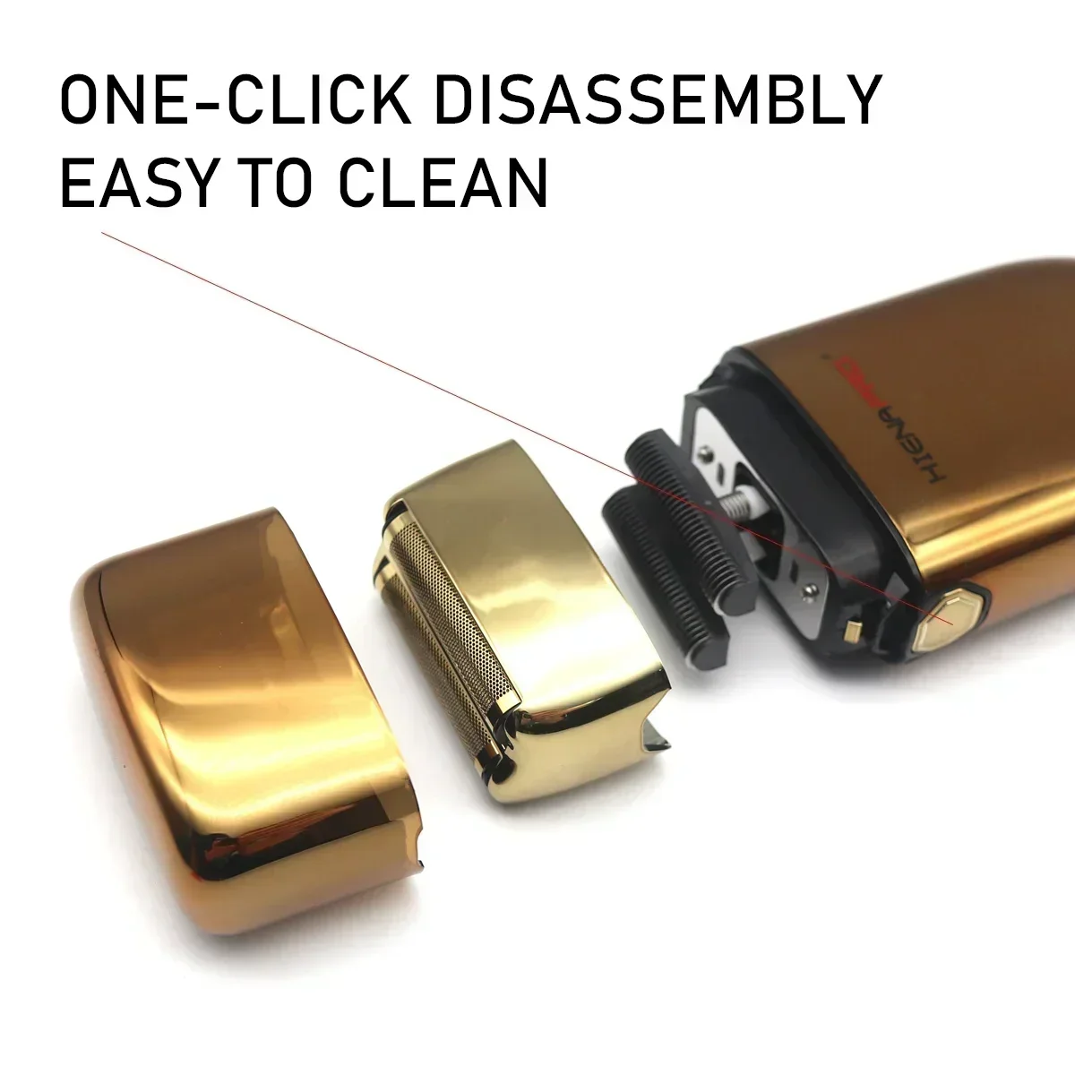 Cordless Professional Razor 9900RPM USB Charging LED Display Floating Double Foil Men's Professional Barber Electric Shaver